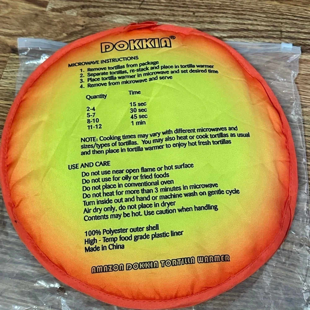 🆕 DOKKIA Tortilla Warmer